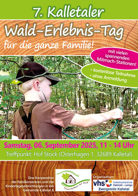 Plakat Kinder Wald Erlebnistag