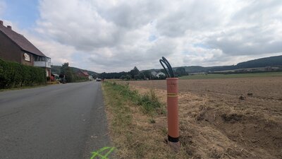 Arbeiten an der Bruchstraße in Langenholzhausen 