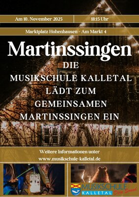 Martinssingen 2025 - Musikschule Kalletal Martinssingen 2025