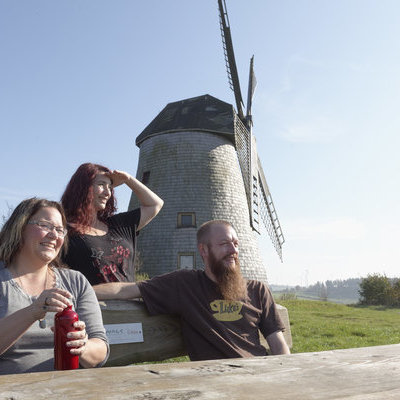Pause an der Windmühle Bavenhausen