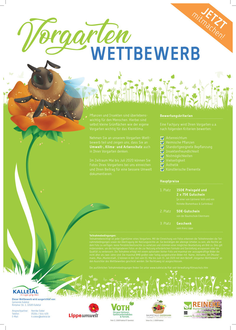 Vorgartenwettbewerb Plakat