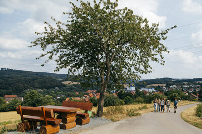 Wandergruppe im Anstieg